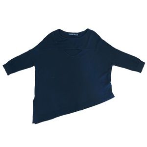 Karen Millen Asymmetric Cutout Wool Sweater